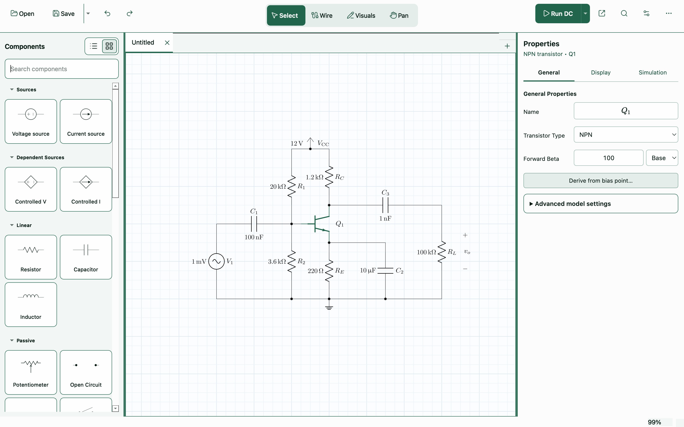 METRLab Circuits — Circuit design, simulation and analysis